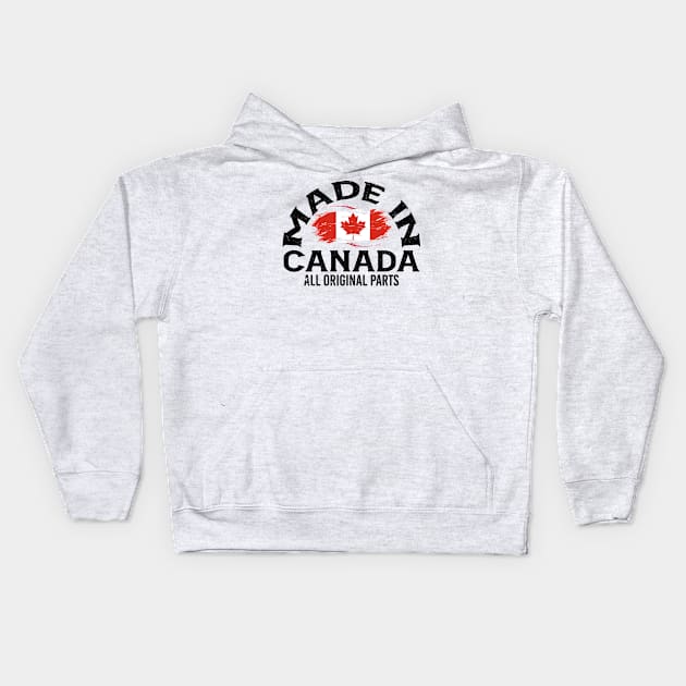 Born in Canada Kids Hoodie by JayD World